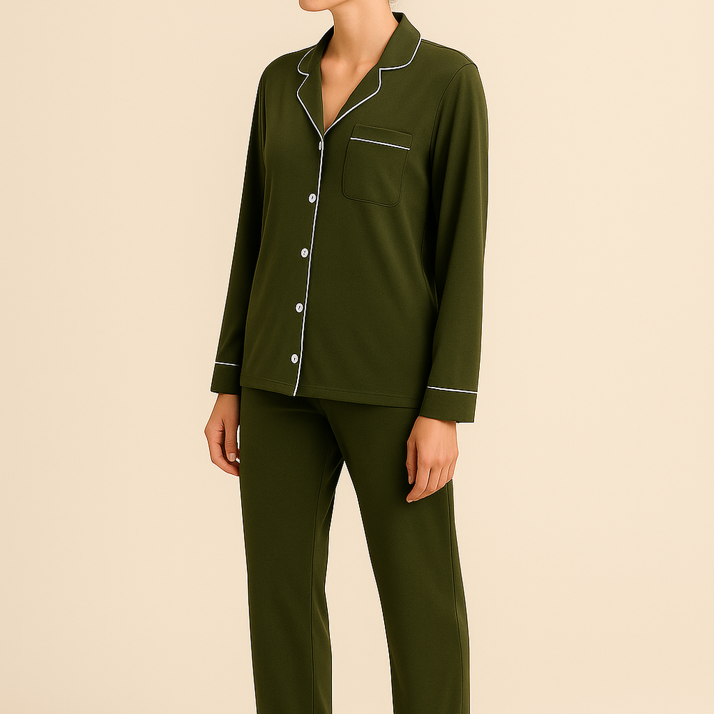 
                      
                        (On Hand) Long Sleeve Bamboo Pajama Set Olive Baby Co.
                      
                    