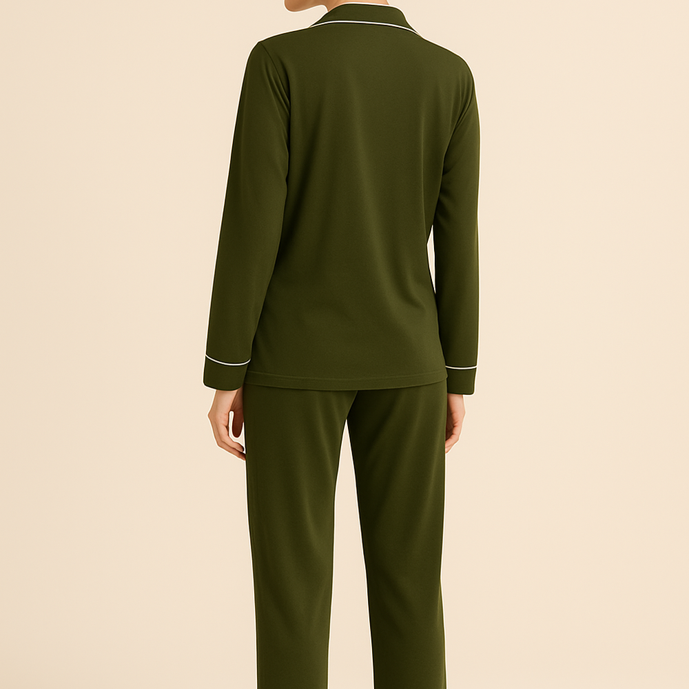 
                      
                        (PRE-ORDER 1 WEEK) Long Sleeve Bamboo Pajama Set Olive Baby Co.
                      
                    
