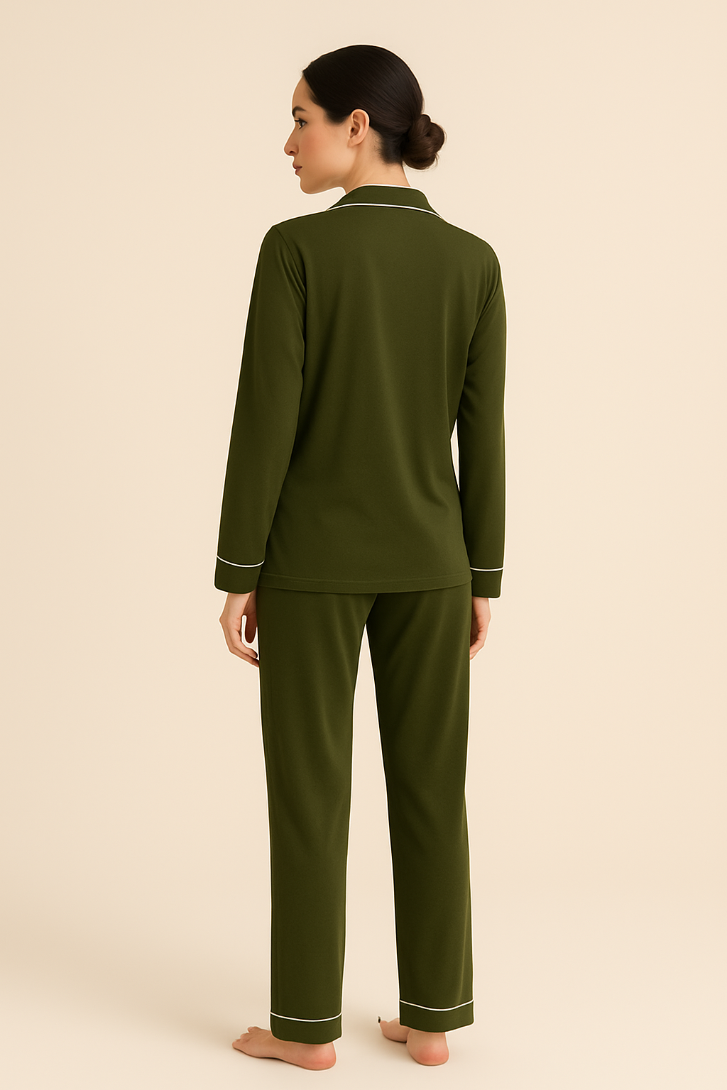 (PRE-ORDER 1 WEEK) Long Sleeve Bamboo Pajama Set Olive Baby Co.