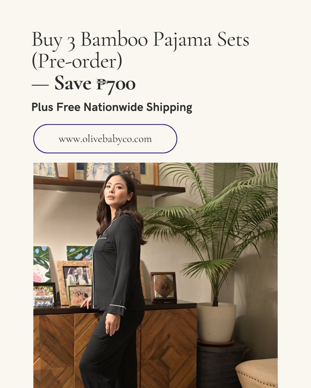 Buy 3 Bamboo Pajama Sets (Pre-order) — Save ₱700 Fast Bundle