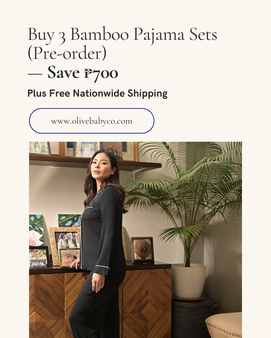 Buy 3 Bamboo Pajama Sets (Pre-order) — Save ₱700 Fast Bundle