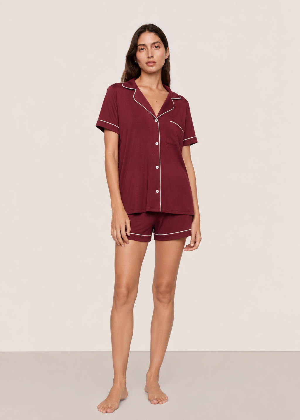 (PRE-ORDER NOVEMBER) Short Sleeve Bamboo Luxe™ Pajama Set Olive Baby Co.