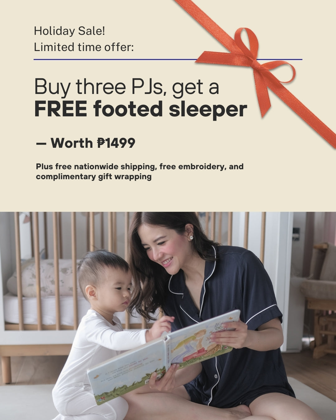 Buy 3 Pajamas, Get a Free Footed Sleeper — worth ₱1,499 Fast Bundle
