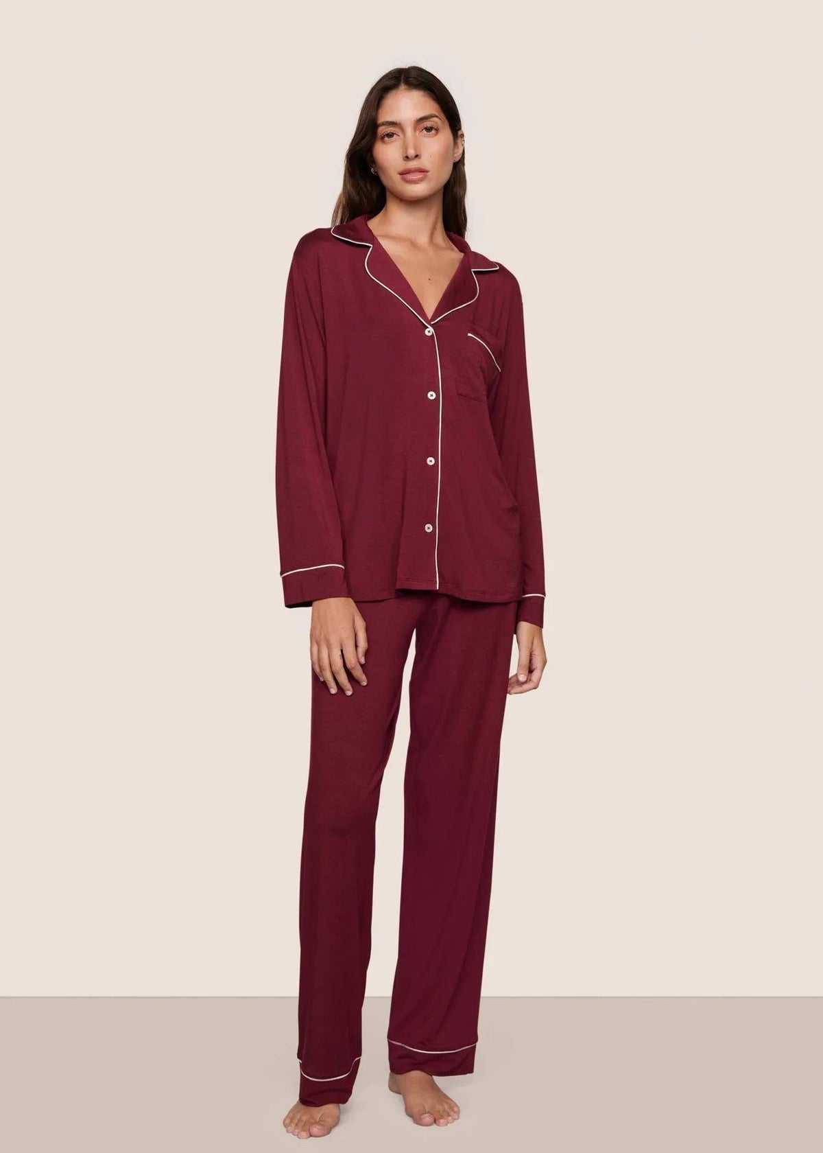 (PRE-ORDER NOVEMBER) Long Sleeve Bamboo Luxe™ Pajama Set Olive Baby Co.